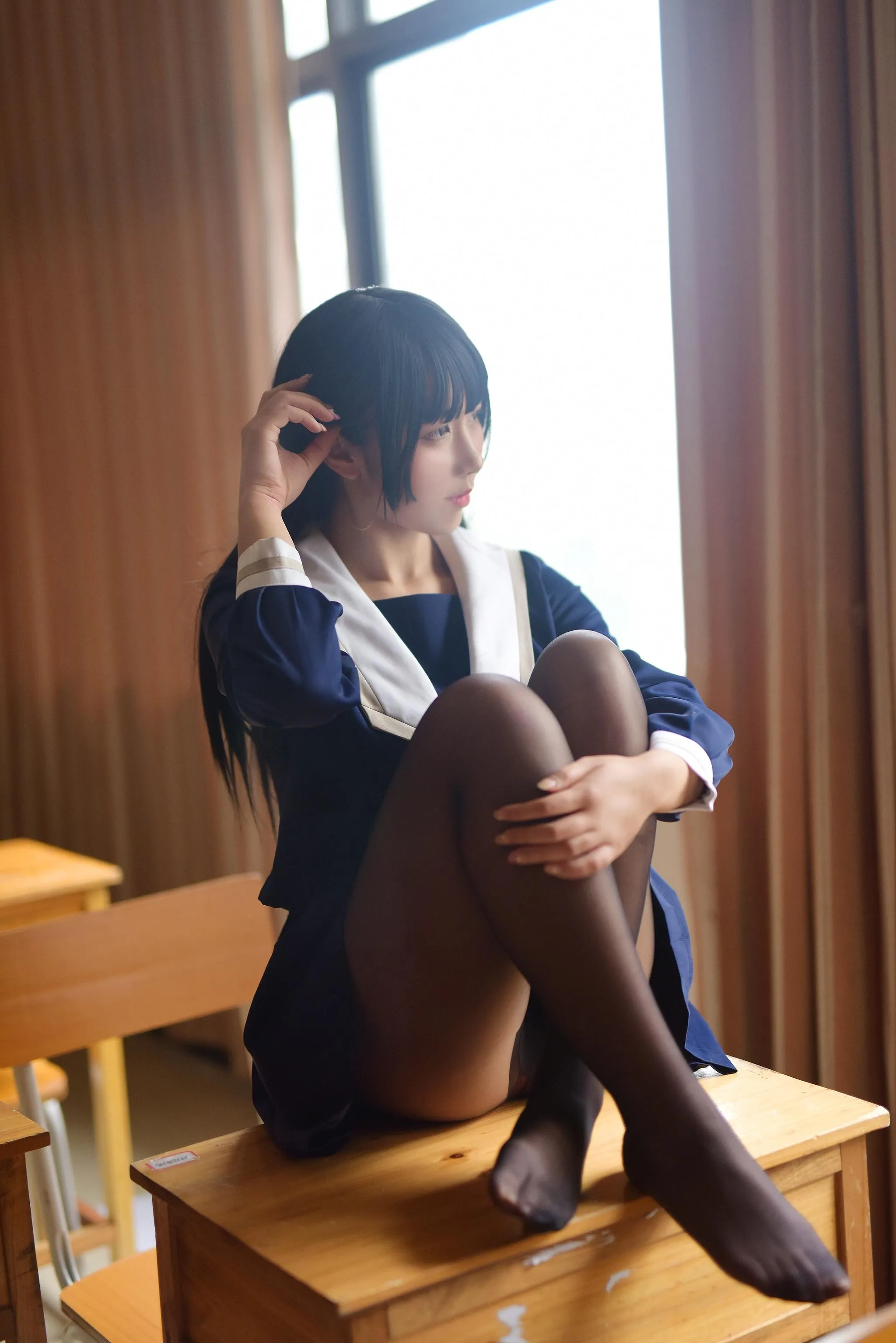 NO.35 九曲Jean-JK露脐制服 [30P]插图9